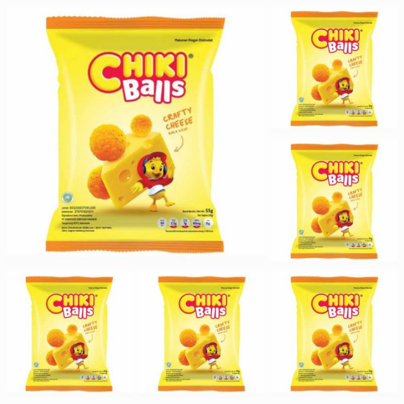 

Chiki Balls Crafty Cheese / Snack Bola Rasa Keju 55 Gr