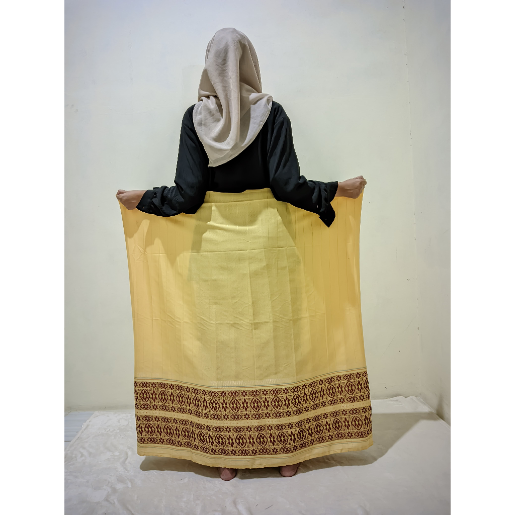 (Corak Random) Sarung Songket Palembang Siap Pakai,Songket Meteran,Songket Mesin Palembang