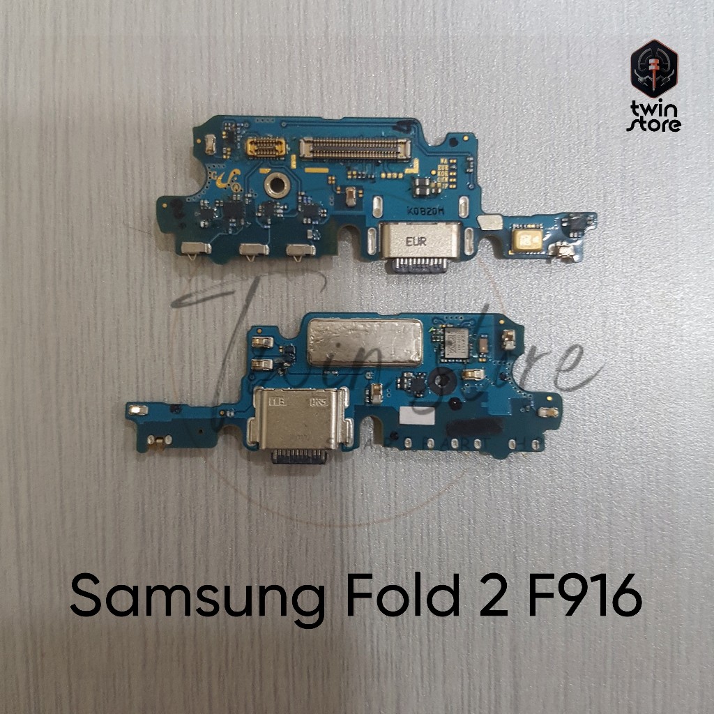 Papan Cas Konektor Charger Mic Samsung Fold 2 F916 Original