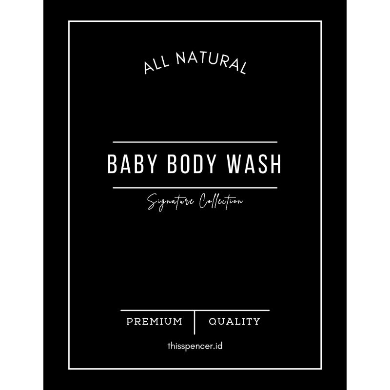 

STIKER LABEL SABUN SHAMPOO AESTHETIC BABY & KIDS MONO BLACK EDITION'S (7 x 9 cm)