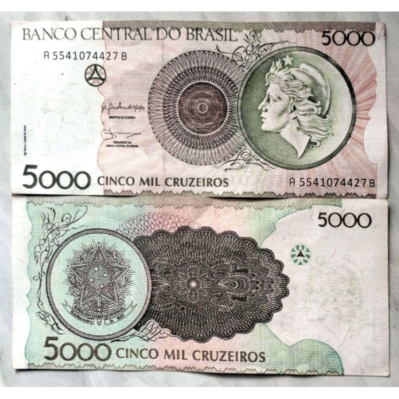 Uang 5000 Cruzeiros Brazil