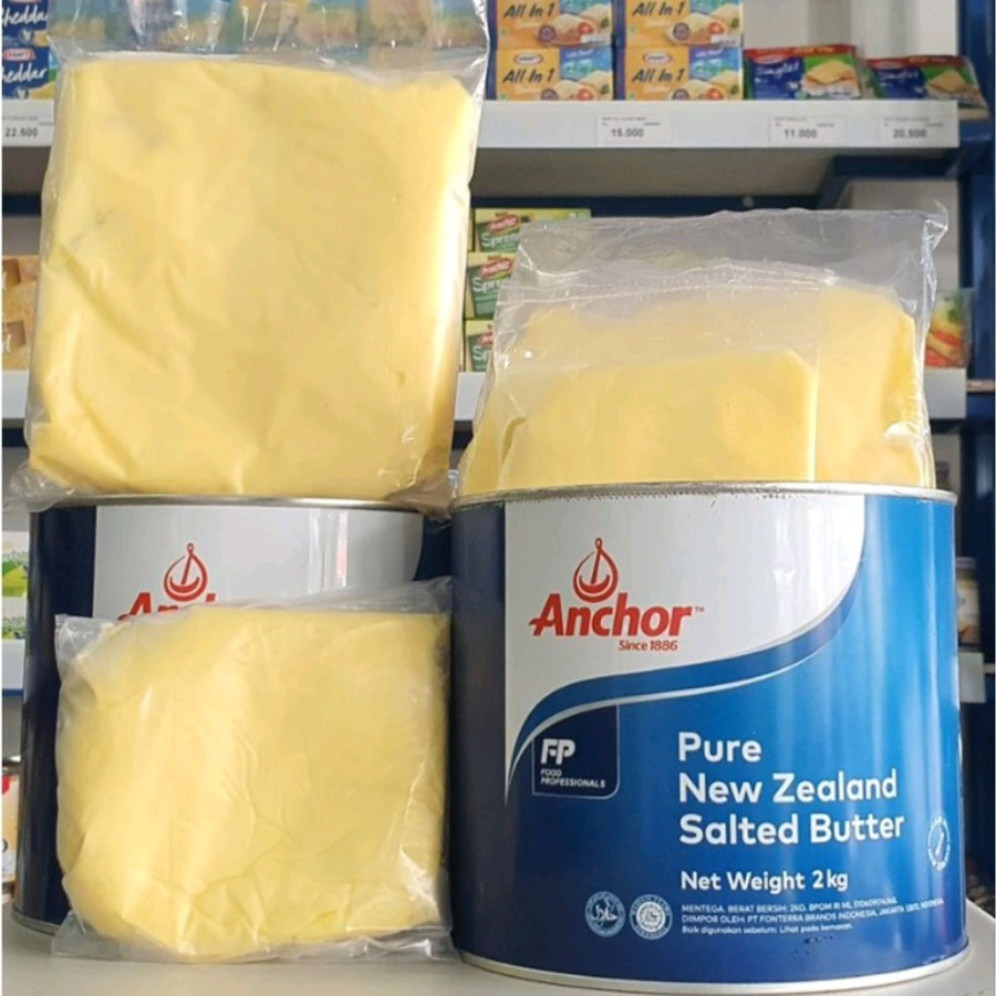 

Anchor Butter Salted Kemasan Repack | Ecer 100gr 250gr 500gr Mentega Anchor