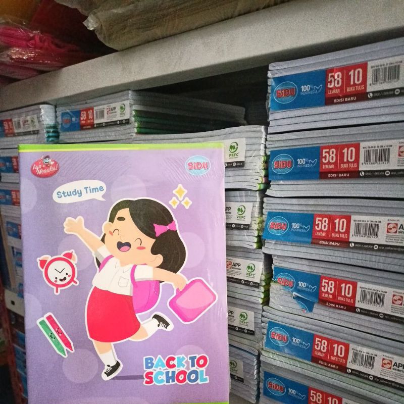 

(10 pcs) BUKU TULIS SIDU ISI 58 LEMBAR PERPAK