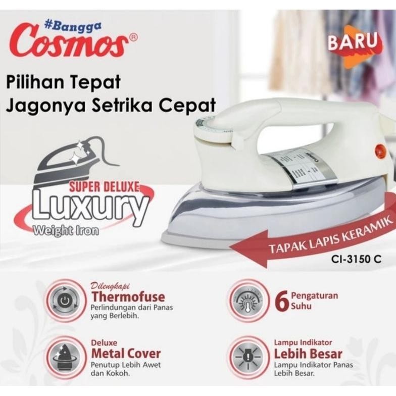 Cosmos Setrika Ceramic Sole Plate CI-3150 C BATAM