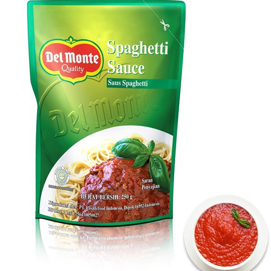 

Delmonte Saus Spaghetti Pouch 250 Gram