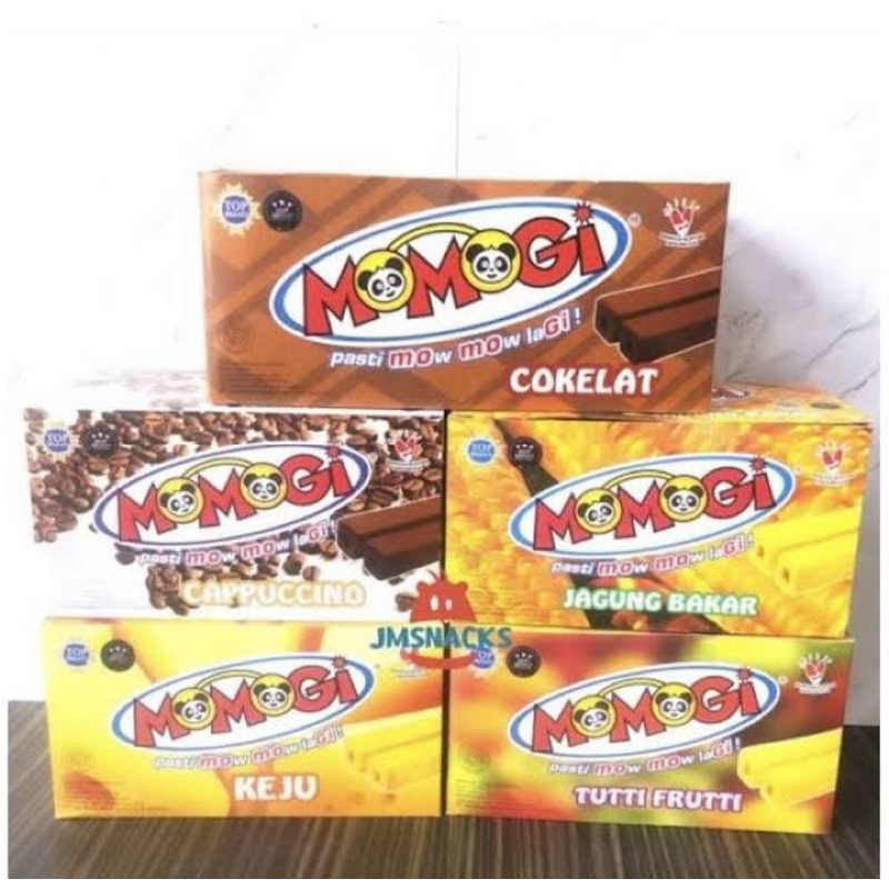 

MOMOGI BOX ISI 20pcs COKELAT / KEJU / CAPPUCINO / TUTTY F / JAGUNG BAKAR