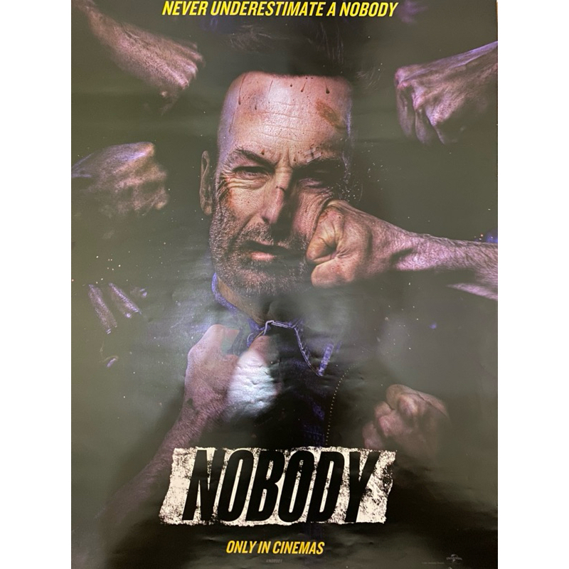 Poster Film Bioskop Original Resmi One Sheet “NOBODY”