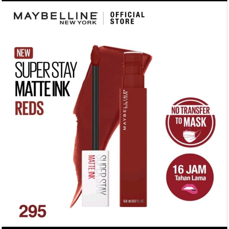 SALE NEW MAYBELLINE SUPERSTAY MATTE INK 295 DAUNTLESS OKT 2024