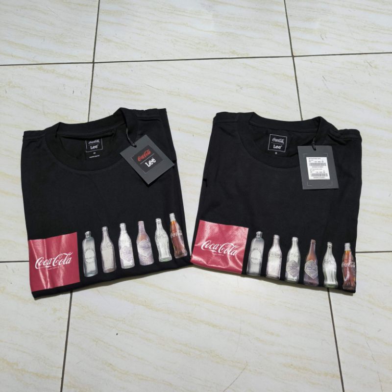 Lee X cocacola kaos hitam