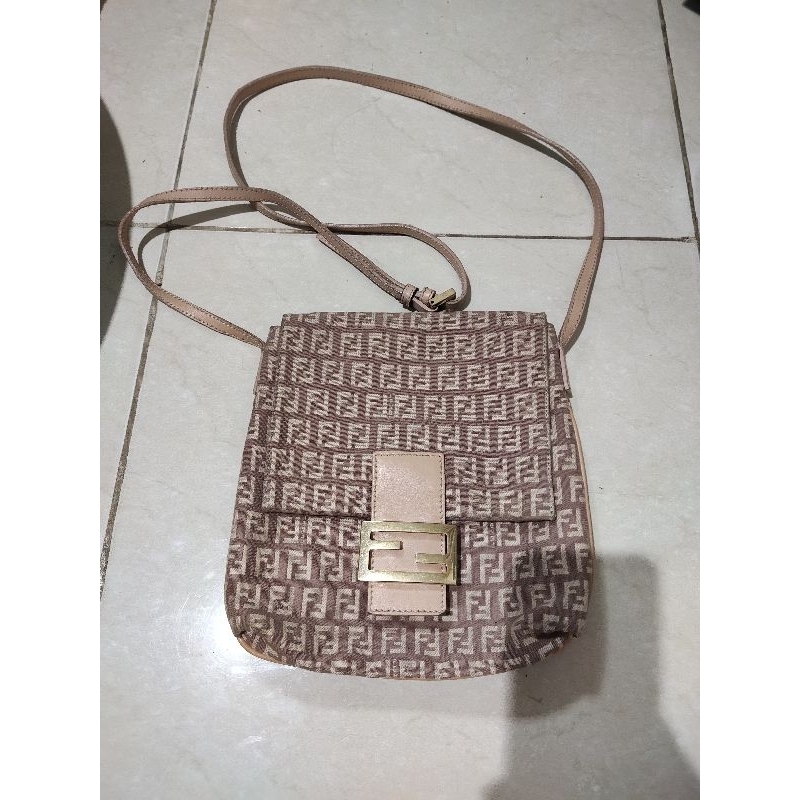 Fendi Zucca Mamma Baguette Pink Authentic