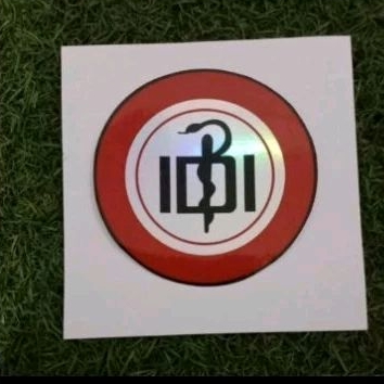 

Stiker Hologram Logo IDI ( IKATAN DOKTER INDONESIA / Stiker Unik / Stiker Hologram Laminasi Glossy