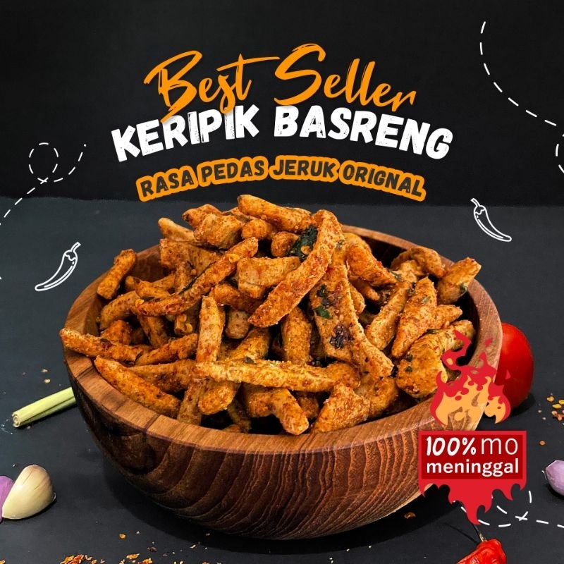 

Basreng Bang Bintang 250gram Viral Tiktok pedas daun jeruk cabe asli