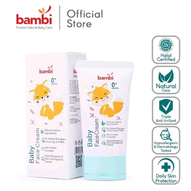 Bambi Baby Face Cream / Cream Wajah Bayi