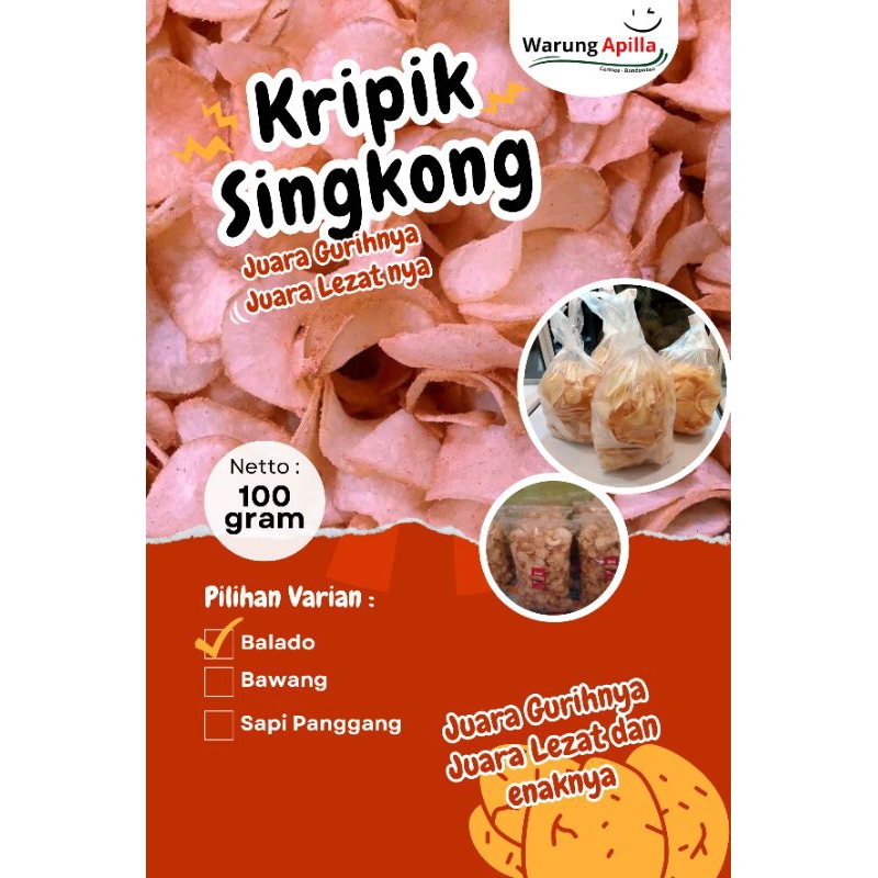 

Kripik Singkong Balado 100 Gram