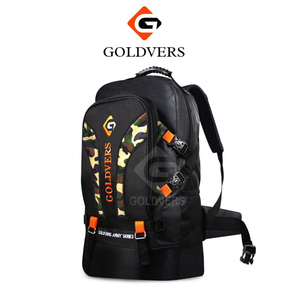 Goldvers - HUNTER Tas Ransel Pria Jumbo Merek Goldvers Tas Ransel Gunung Pria Tas Travel Tas Carrier