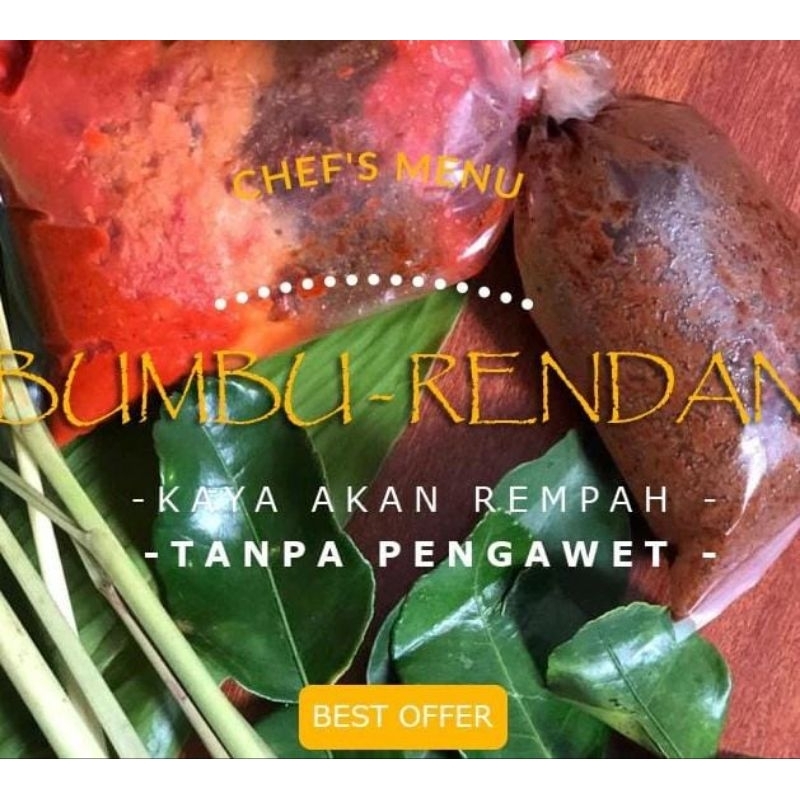 

bumbu rendang tanpa pengawet