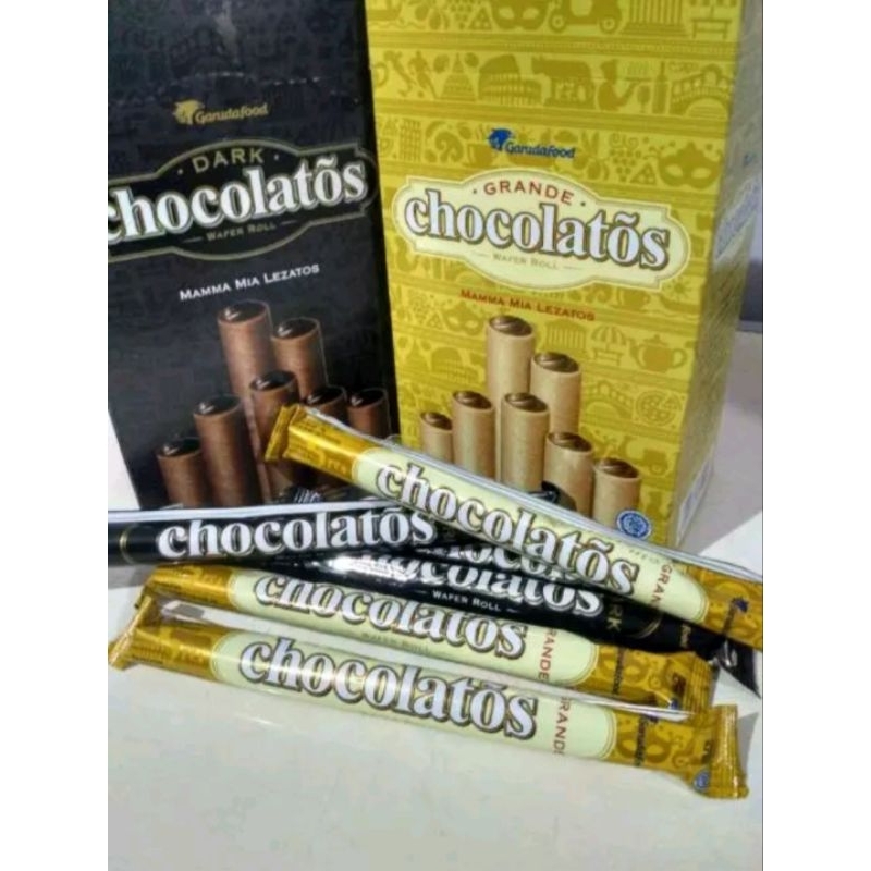 

Chocolatos Wafer Roll 1 Dus Stick Coklat 1 pack