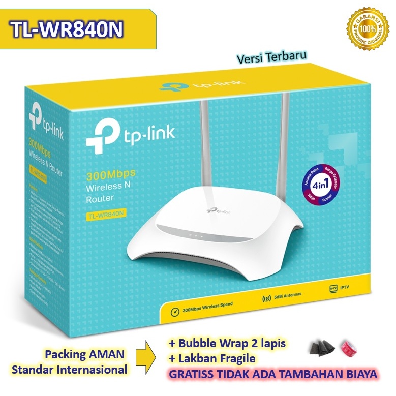 TP-LINK TL-WR 840N Router TP LINK TL-WR840N Wifi Wireless N Router 300Mbps