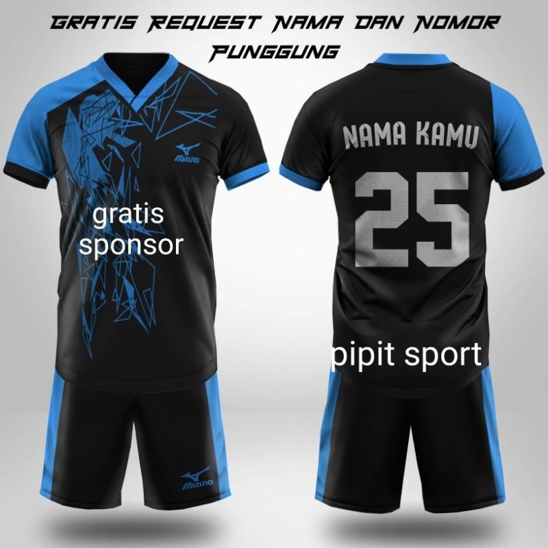 Free Custum Nama Nomor punggung Gratis Sponsor Baju Bola Baju Futsal Voli Jersey Cowok Cewek Cocok nyaman Badminton Baju Olahraga Untuk Bjau sepak voli Olahraga