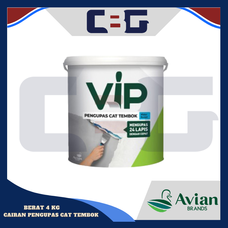 VIP KUPAS CAT TEMBOK/PENGUPAS CAT TEMBOK PAINT REMOVER 4 KG