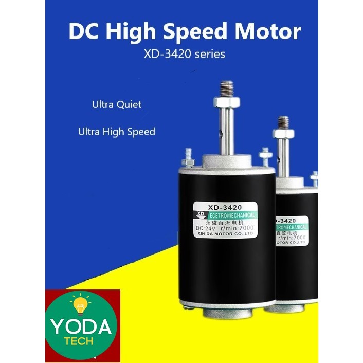 Dinamo Motor Hollow XD-3420 DC 12V/24V 30W (8208)
