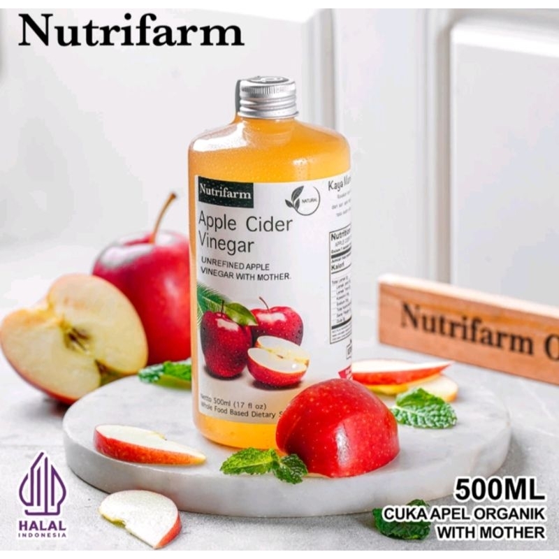 

✅CUKA APEL ORIGINAL ORGANIK 500ML / APPLE CIDER VINEGAR WITH MOTHER/ CUKA SARI APEL / BRAGG NUTRIFARM OFFICIAL DEHEALTH SUPPLIER DARIBUMI