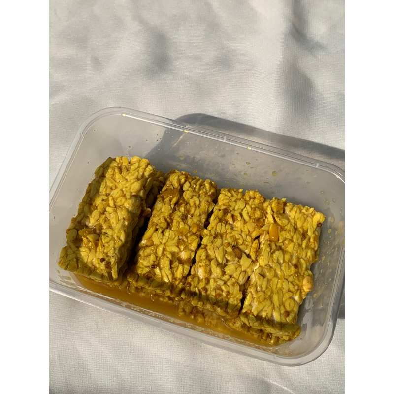 

tempe ungkep | tempe marinasi