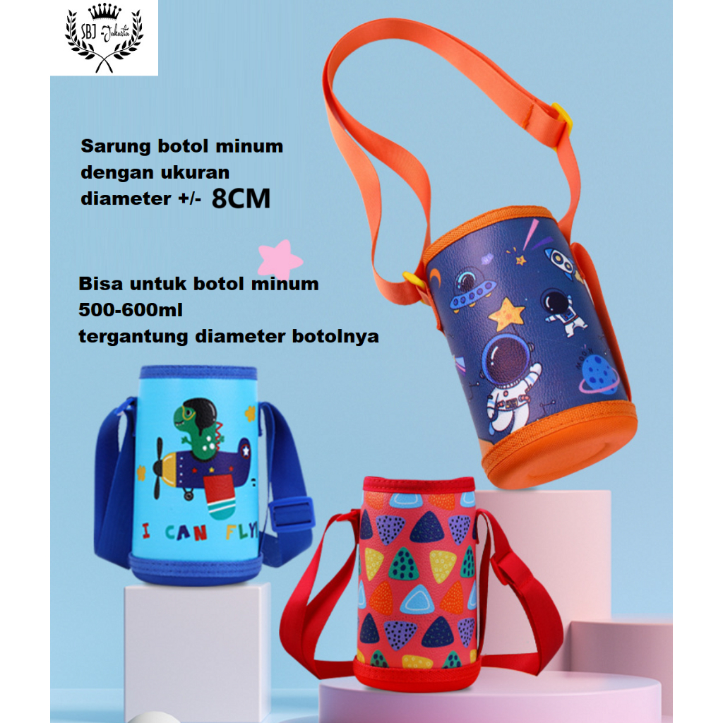 Tas Termos Botol Minum Sarung botol minum dengan Tali Strap SBJ08