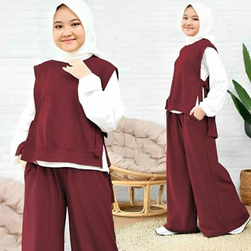 Sherina Set Kids Tanggung Perempuan 10-11-12-13 Tahun Baju anak baju anak terbaru set anak murah fas