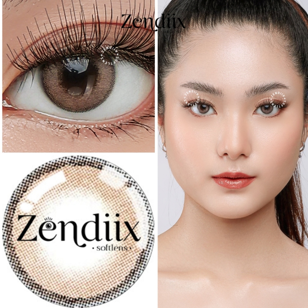 Softlens MINI CIRCLE Warna CHOCO 14mm Normal Minus