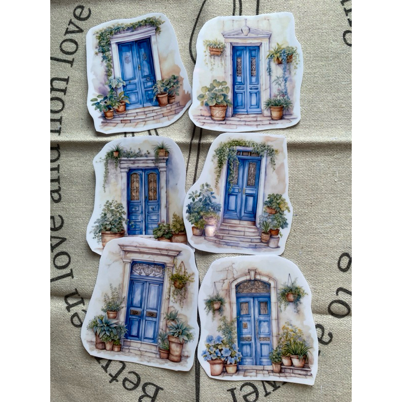 

Mediterania Door Stiker