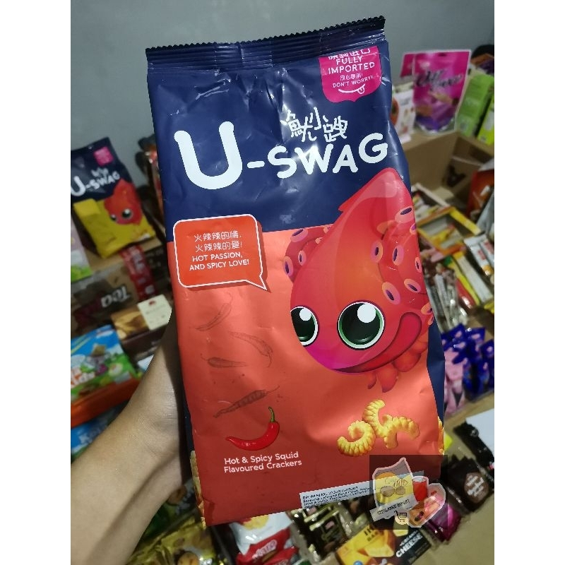 U-swag Cuttlefish Crackers Snack-120gr