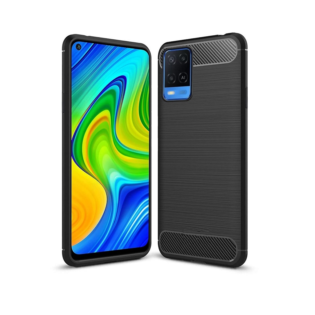 Case OPPO A54 Fiber Softcase Carbon Premium - (Black)