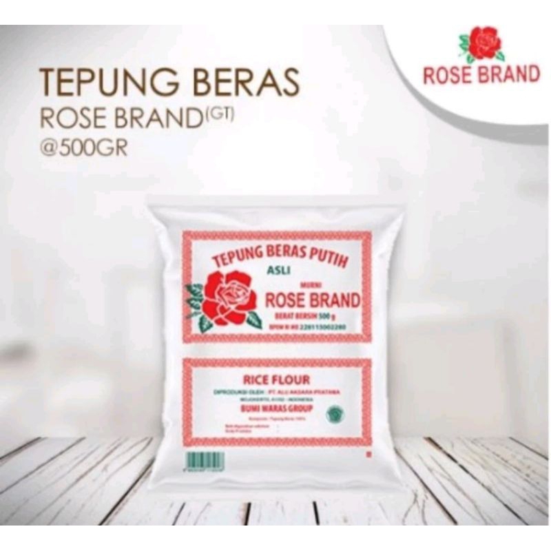 

TEPUNG BERAS PUTIH ROSE BRAND 500gram