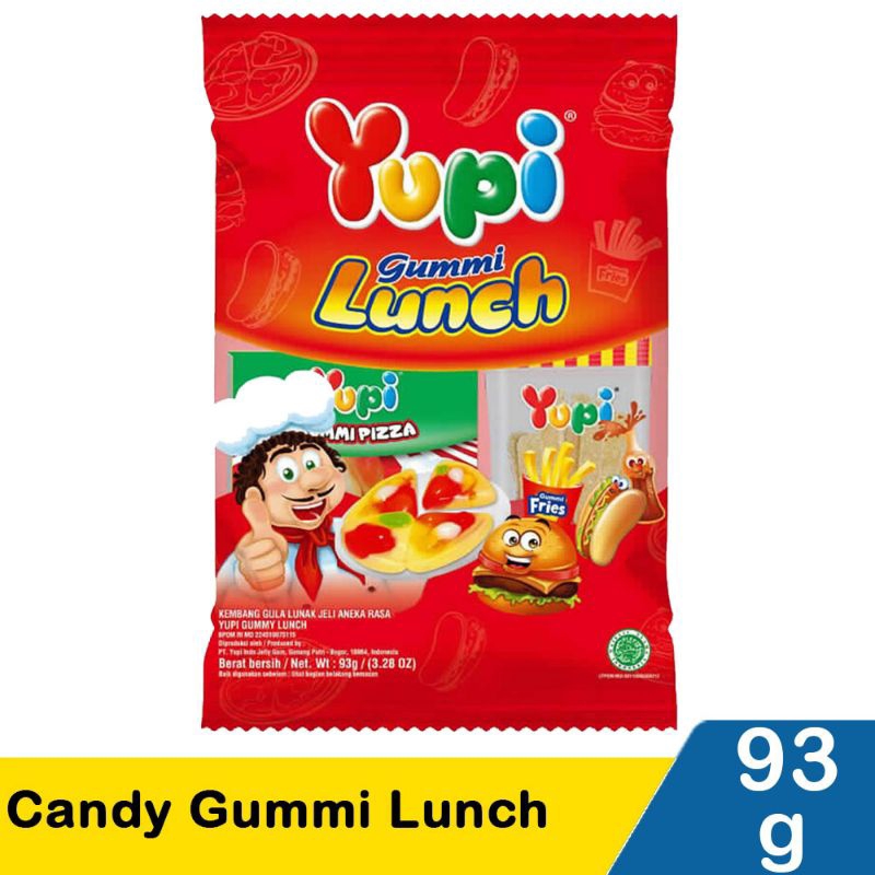 

Yupi Permen Gummi Lunch Aneka Rasa 93 g Sak