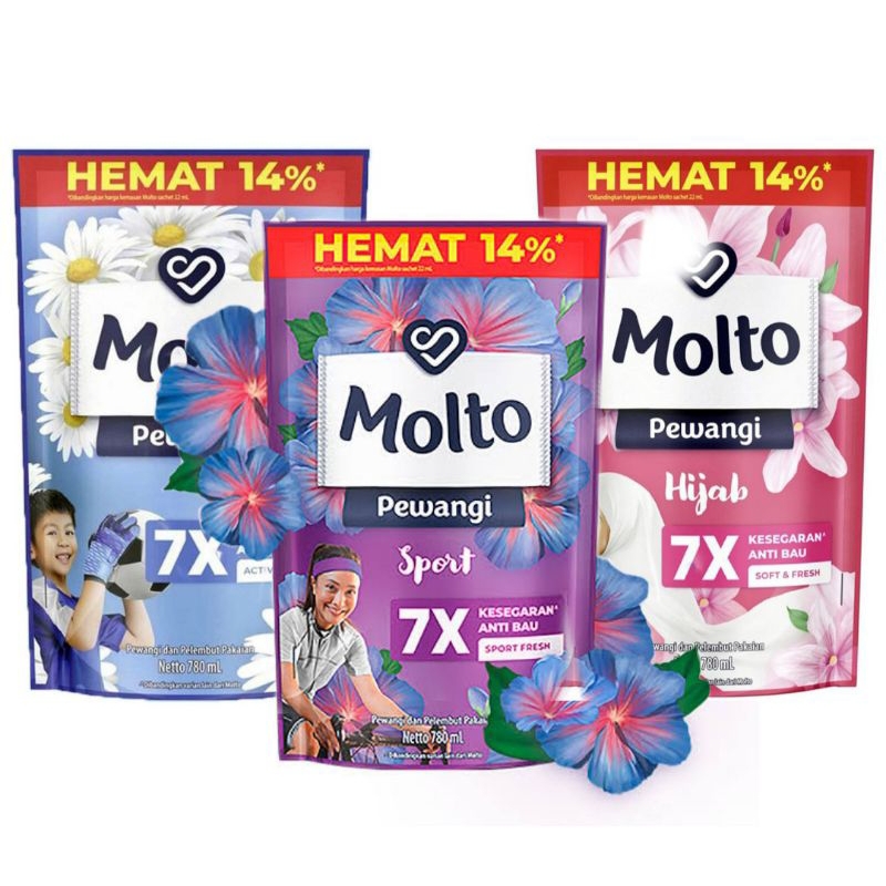 Molto pewangi pakaian 780ml