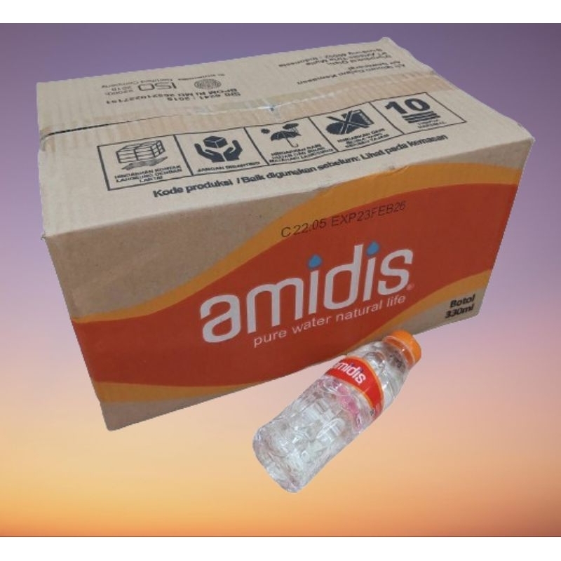 

Amidis Air Minum Destilasi 330ml x 24 botol