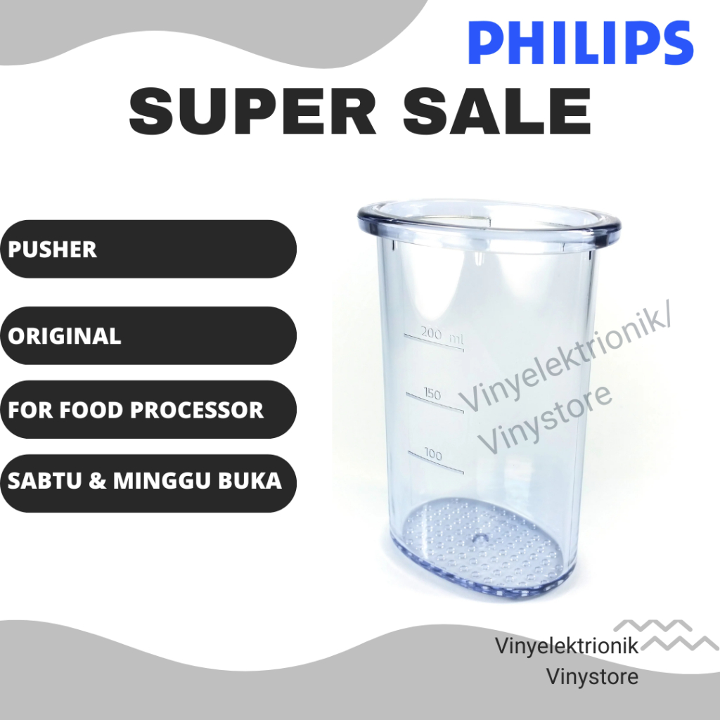 Philips Pusher / Pendorong Tutup Food Processor HR7310 / HR-7310 Ori