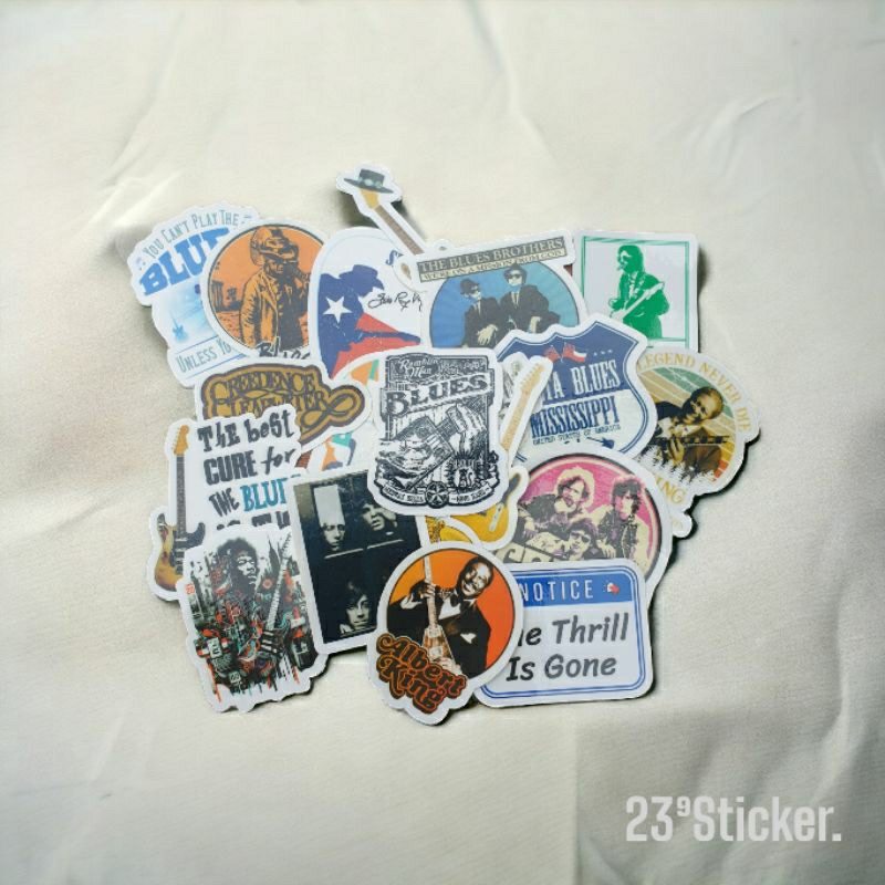 

Paket Stiker 20pcs - Blues Music Edition