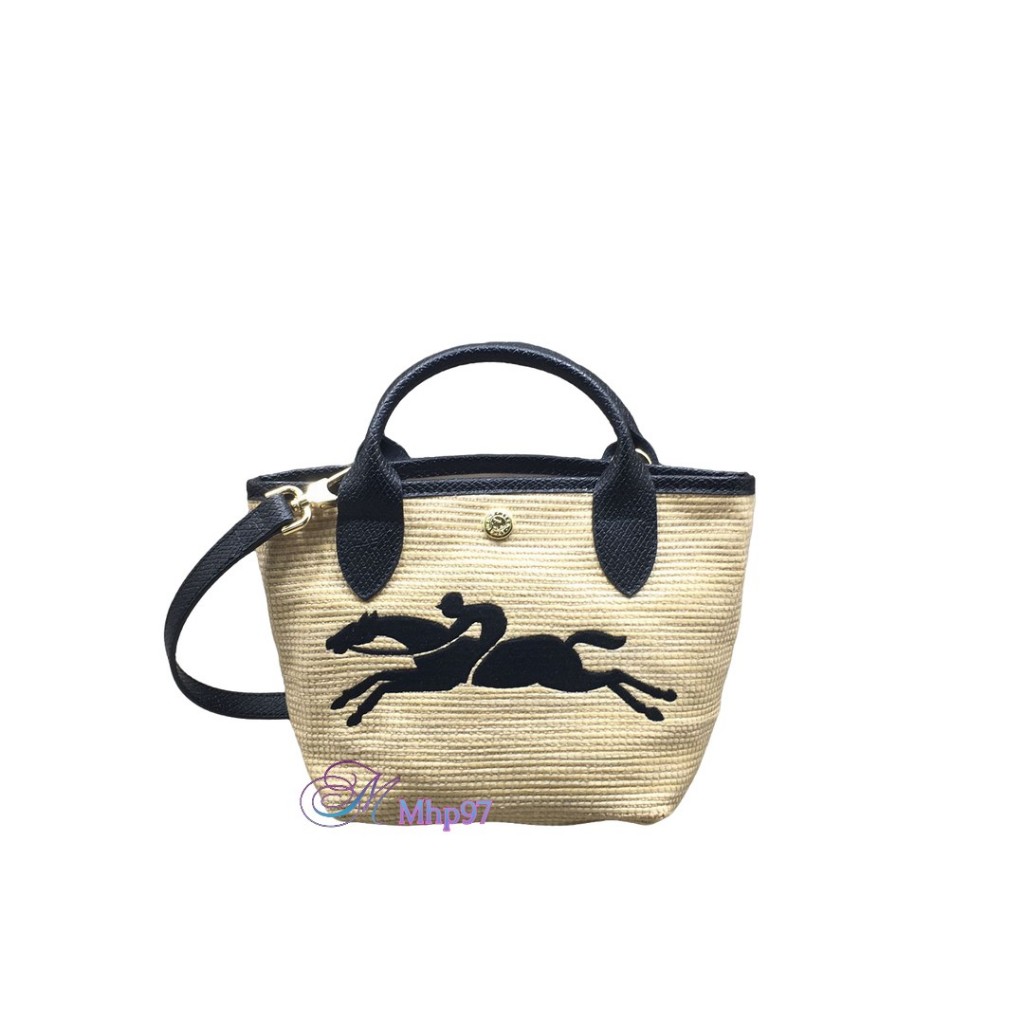 Long*champ Le Pliage Raffia Tote Bag