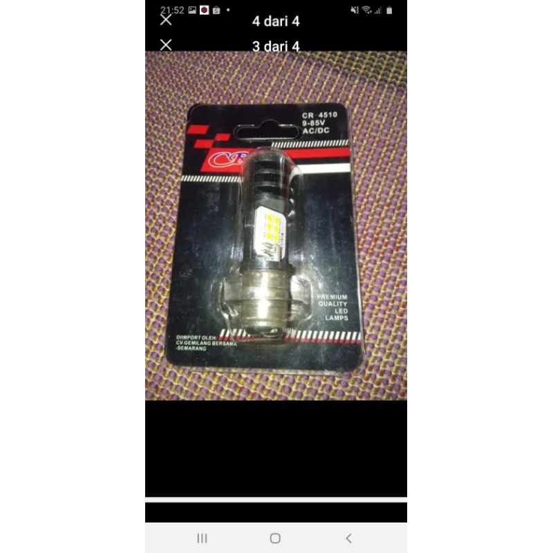 LAMPU LED MOTOR ac/dc