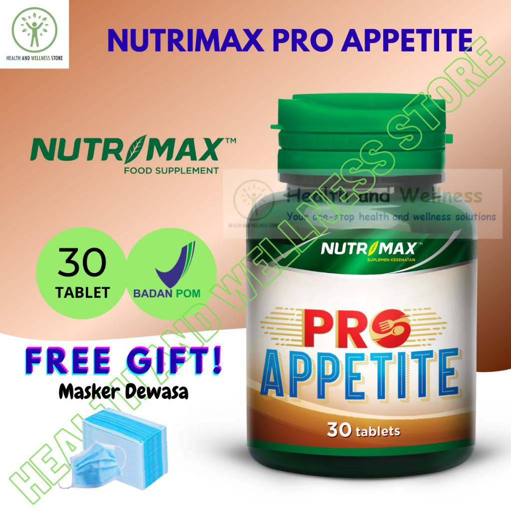 Nutrimax Pro Appetite 30 Tablet Figure Plus Penambah Nafsu Makan