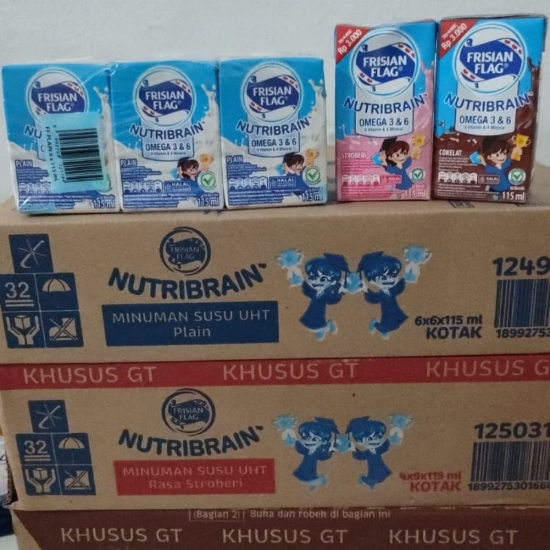 

RB Susu Frisian Flag Nutribrain Omega UHT 115ml isi 36 Dus Karton Kardus
