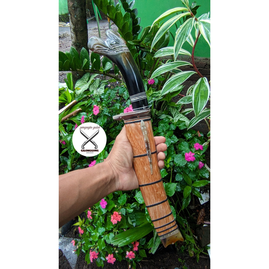 bedog galonggong tanduk motif kangkareng 25cm khas galonggong tasikmalaya
