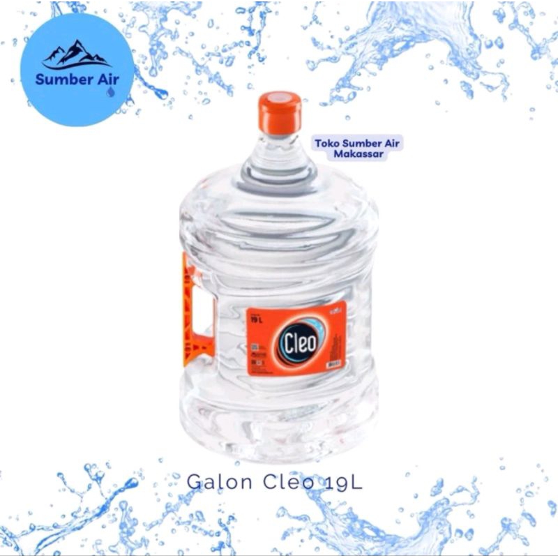 Galon Cleo 19 Liter Tanpa Air (Ada Pegangan Gagangnya)