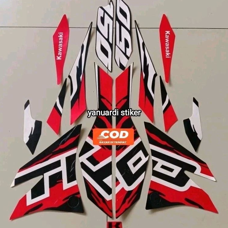 STRIPING LIST STIKER KAWASAKI DTRACKER 150 SE TAHUN 2021 D TRACKER 150 2021