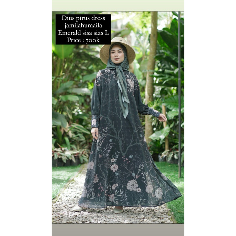 JAMILAHUMAILA-DIUS PIRUS DRESS EMERALD