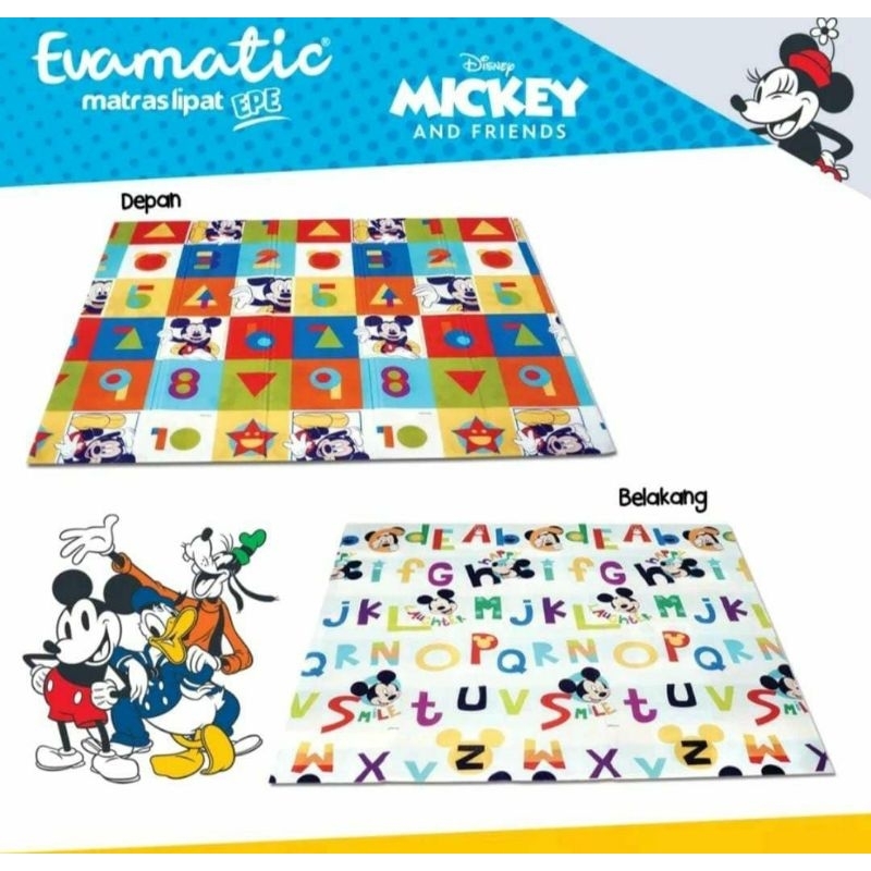 Playmate Disney Mickey Mouse Alas bermain anak timbal balik evamatic