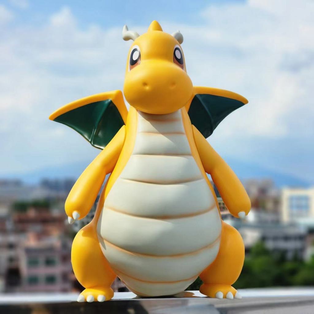 (JUMBO SIZE) Action Figure Dragonite Statue Pokemon Dragonite 1:2 Life Size