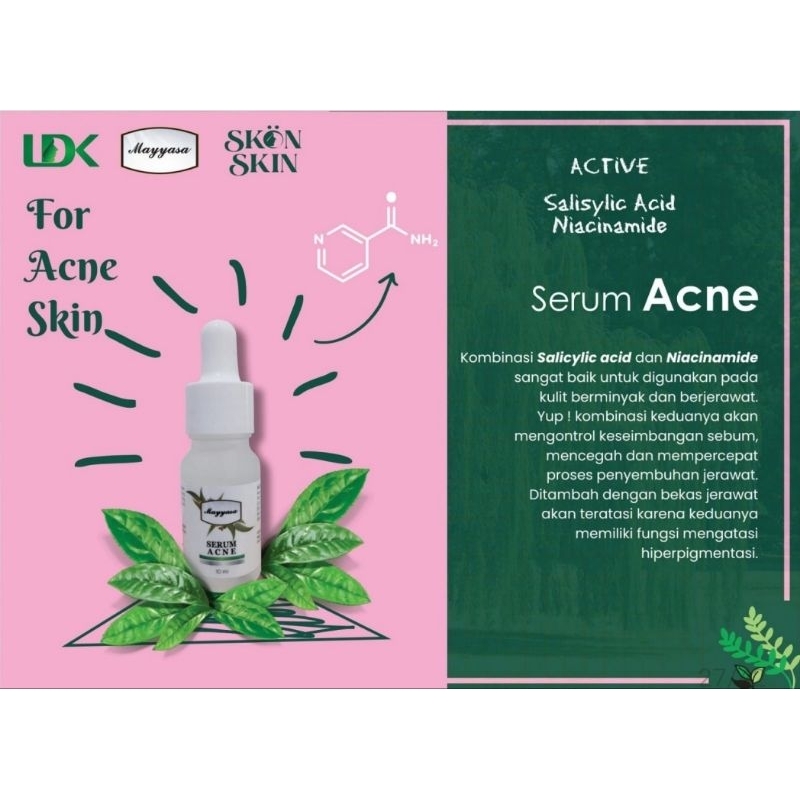 mayyasa serum acne niacinamid with acid salycil mayyasa